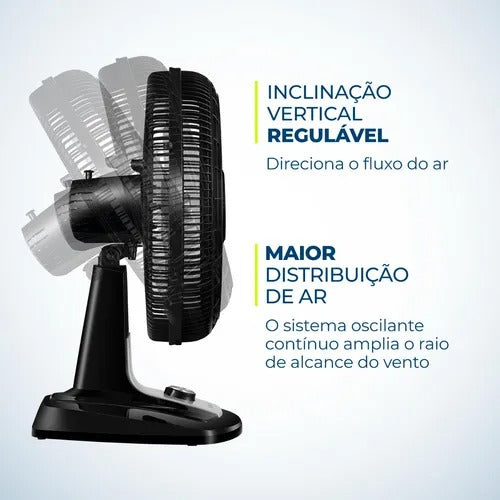 Ventilador De Mesa Mondial Vtx-50-8p Turbo 40cm 140w Loi Ventilador De Mesa Mondial Vtx-50-8p Turbo 40cm 140w Loi